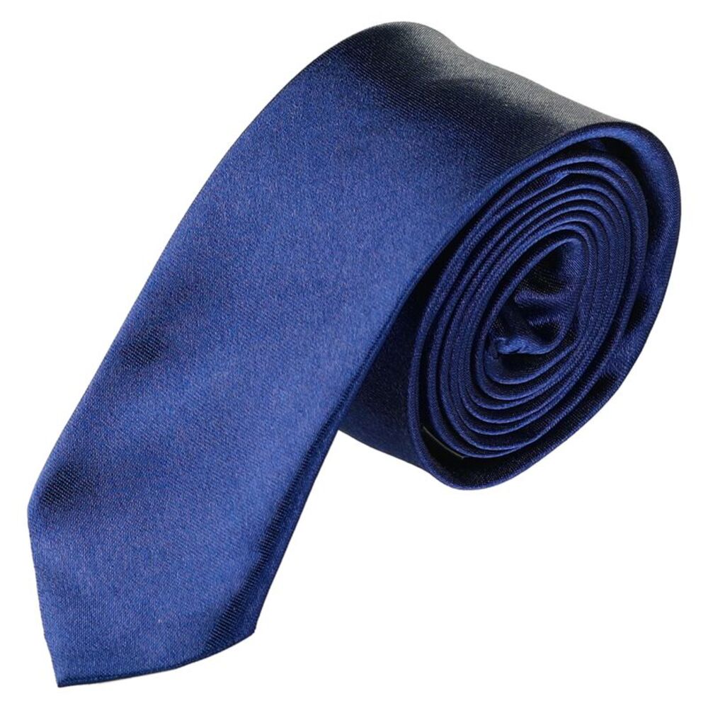 Skinny Business Ties Satin Solid Color Self-tied Necktie 140 x 5cm/55"; x 9"